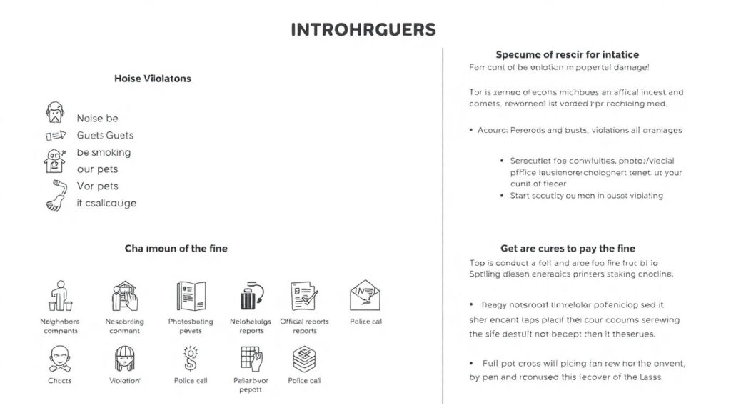 Система штрафов при нарушении правил проживания - иллюстрация